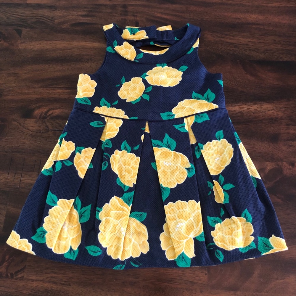 Janie and Jack Hamptons Hideaway Floral Piqué Dress - Picture 2 of 8